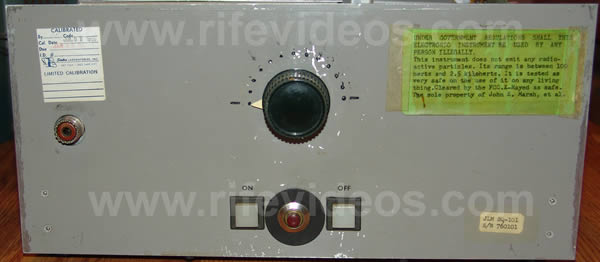 Marsh Rife Machine Front